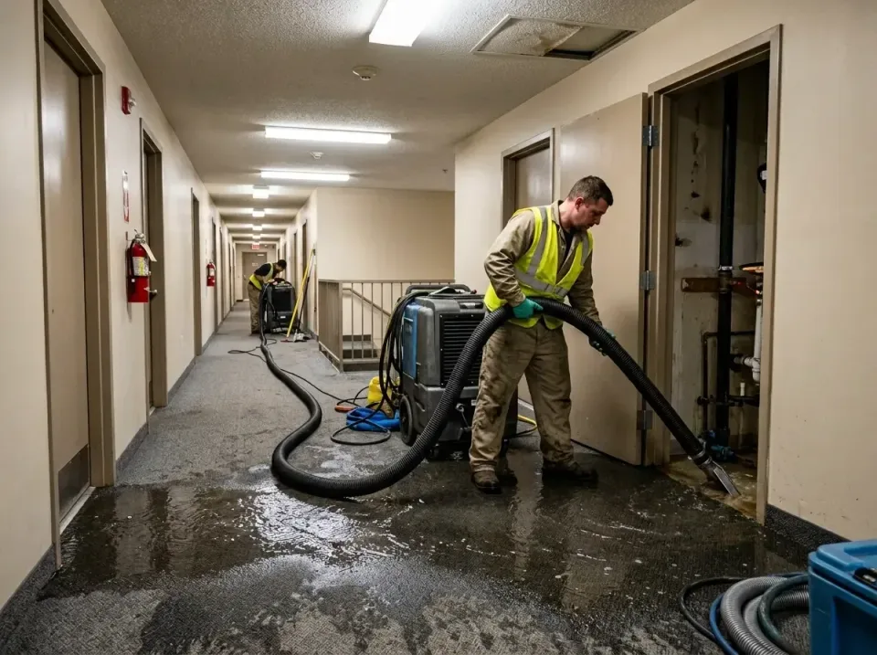 multi-unit-apartment-hallway-f-005 — frequently asked questions, Emergency Burst Pipe Water Extraction & Removal in Pleak, TX